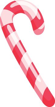 Sugar cane icon. Cartoon christmas sweet candy