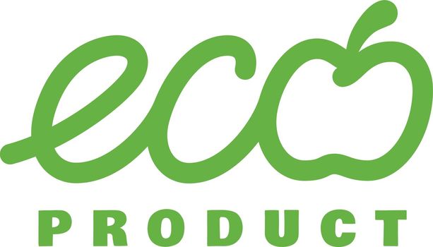 Eco product sign. Green fresh ecology emblem