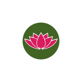 Beauty Lotus flowers logo Template Vector 