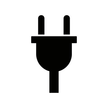 Electrical outlet silhouette icon. Plug icon. Vector.
