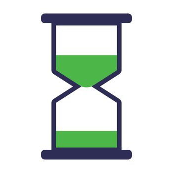 Hourglass icon. Time measurement icon. Vectors.