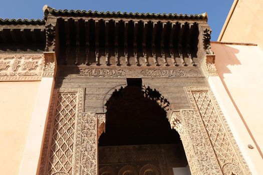 Saadiens Tombs in Marrakech in Morocco