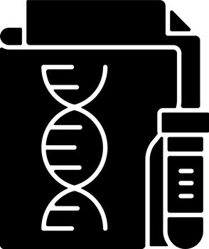 Genetic information privacy black glyph icon