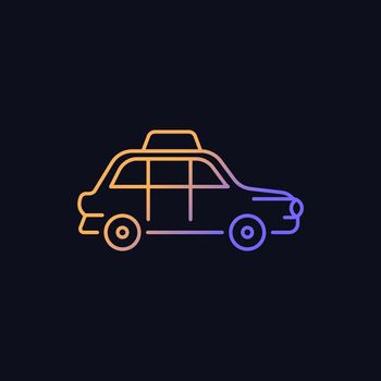 London cab gradient vector icon for dark theme
