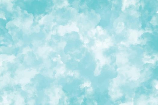 watercolor sky and clouds, abstract background