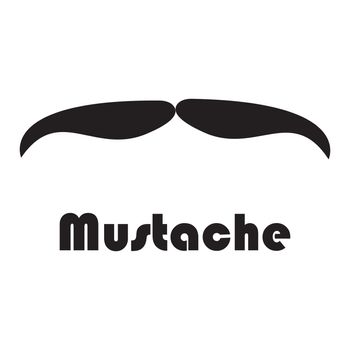Mustache icon vector