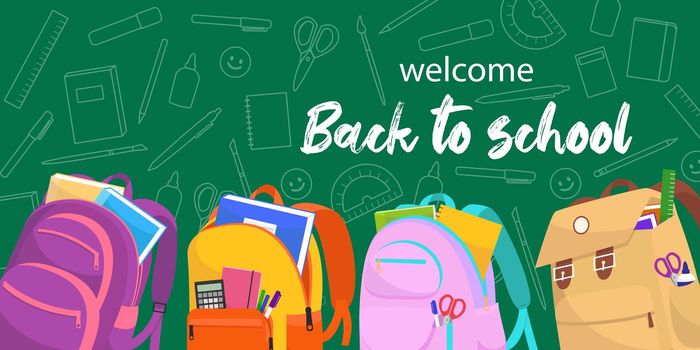 Back to School web banner. 