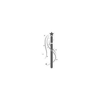 Wand magic stick Logo Template vector symbol 