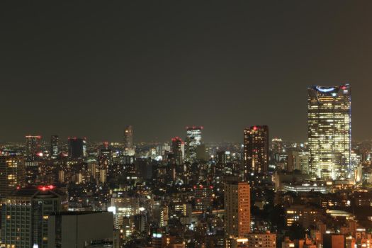 Tokyo cityscape at night 