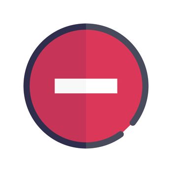 Modern stop icon. Traffic sign. Vector.