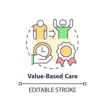 Value based care concept icon