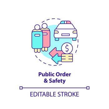 Public order and safety concept icon