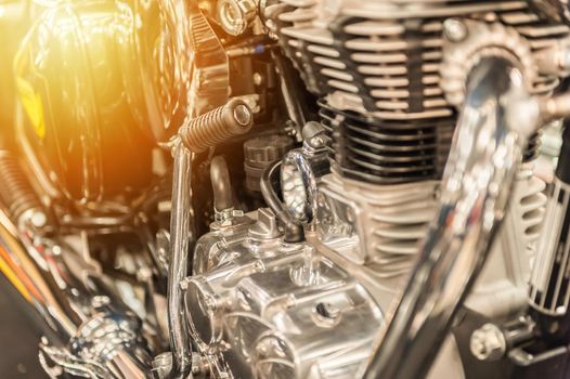 Engine of a powerful motorbike