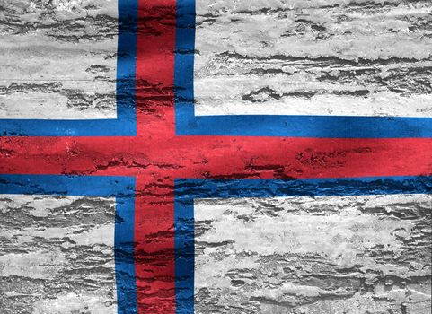 Faroe Islands flag - realistic waving fabric flag