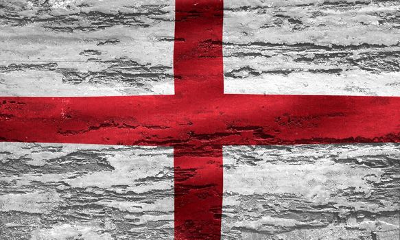 England flag - realistic waving fabric flag