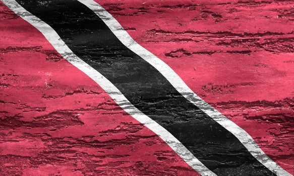 3D-Illustration of a Trinidad and Tobago flag - realistic waving fabric flag