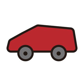 Car icon. Simple vehicle vector.