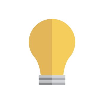 Modern light bulb icon. Vector.
