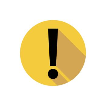 Modern caution and warning icon. Exclamation mark icon. Vector.