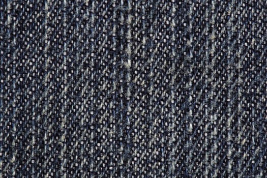 Close up of blue jean texture 