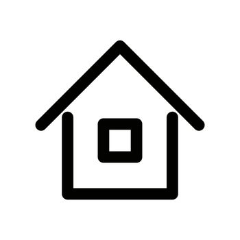 A simple house icon. Vectors about houses.