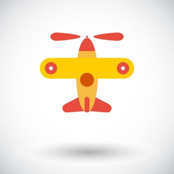 Airplane toy icon
