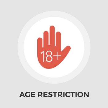 Age Restriction Vector Flat Icon