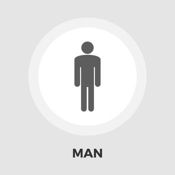 Male gender icon flat