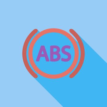 ABS flat single icon.