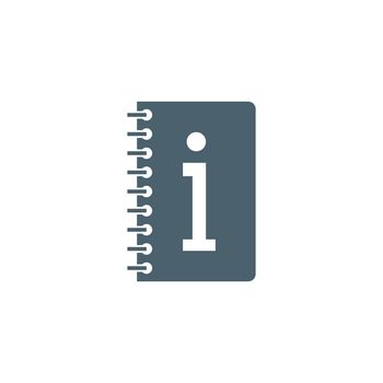 Instruction Book related vector glyph icon.