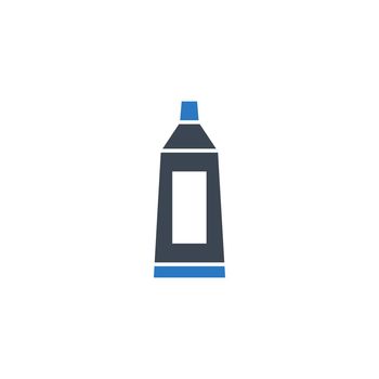 Toothpaste Tube related vector glyph icon.