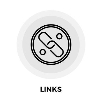 Link vector flat icon