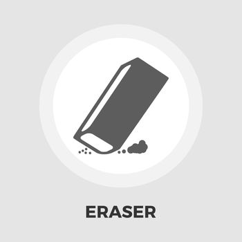 Eraser icon vector. Flat icon isolated on the white background. Editable EPS file. Vector illustration.