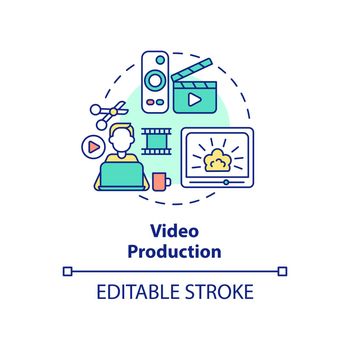 Video production concept icon