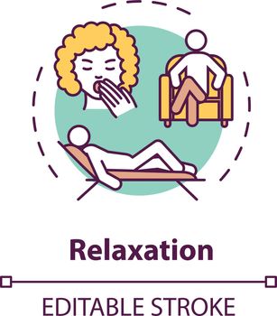 Relaxation concept icon