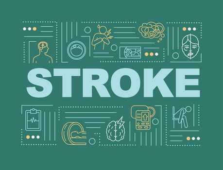 Stroke word concepts banner