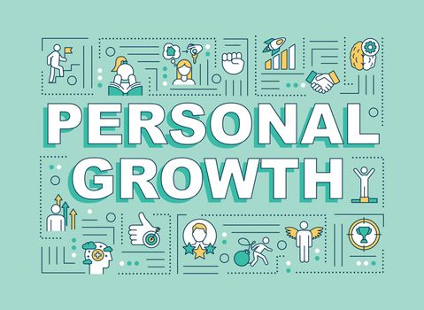 Personal growth word concepts banner