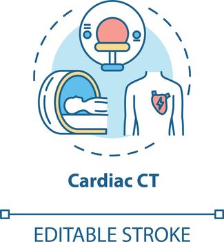 Cardiac CT concept icon