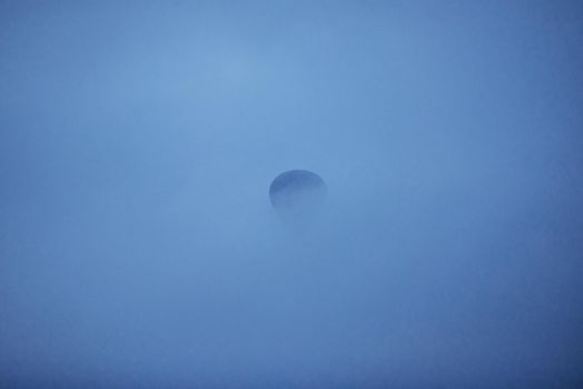 Balloon foggy morning in Cappadocia. TURKEY. blurred images