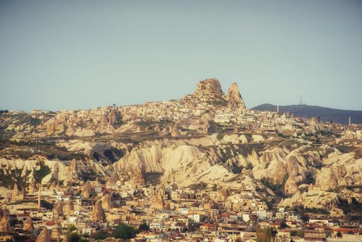 Nevsehir cave city in Cappadocia, Turkey