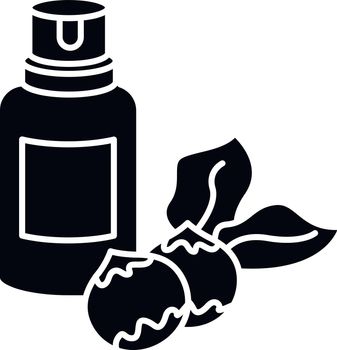 Macadamia oil black glyph icon