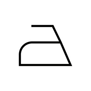 Simple ironing icon. Vector illustration.