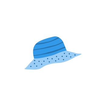 Doodle panama hat icon.