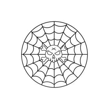 Spider skull artwork design