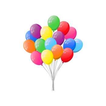 Bunch of helium balloons.