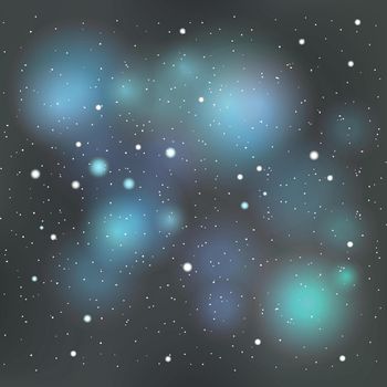 Vector space background in blue colors.