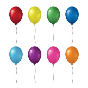 Set of helium balloons.