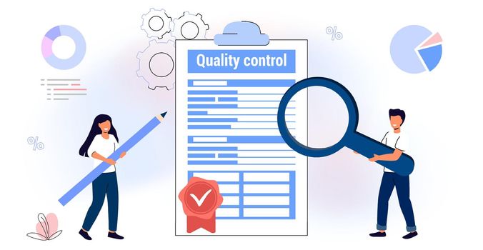 Quality control and product satisfaction research check Controlling business iso standard certificate