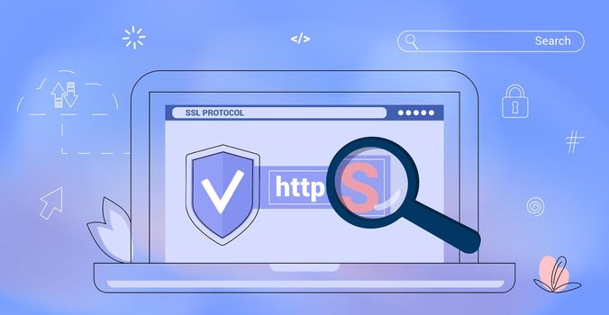 HTTPS Protected connection Secure protocol Security communication