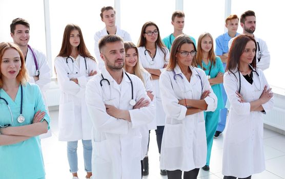 portrait of a group of specialists of the medical center
